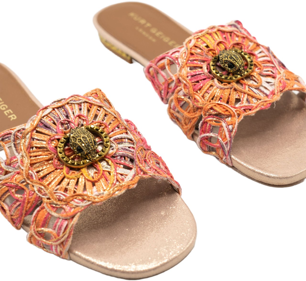 Kurt Geiger London Chelsea Woven Flat Sandaal Roze