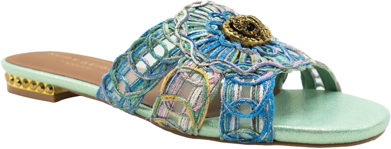 Kurt Geiger London Chelsea Woven Flat Sandaal Blauw