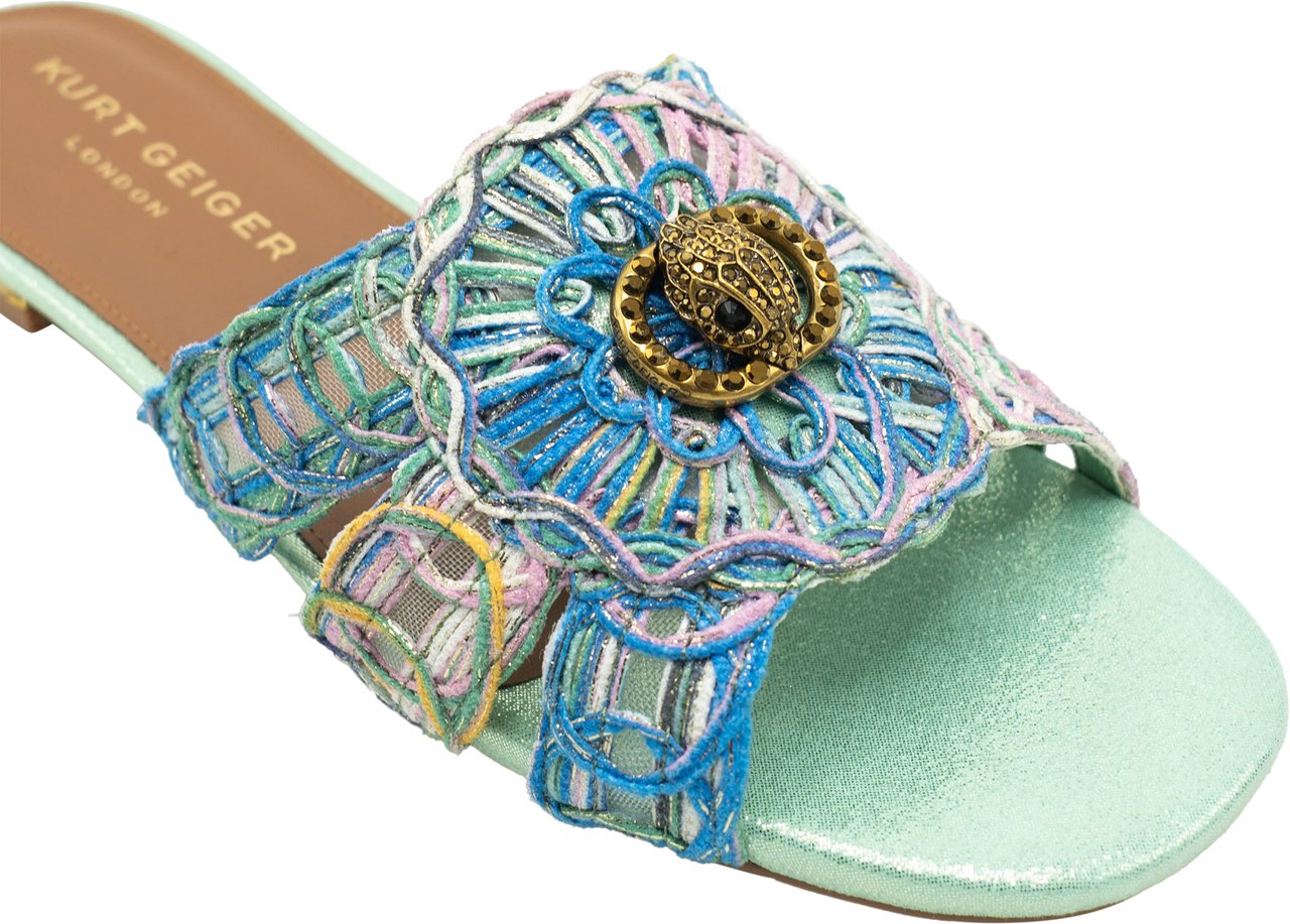 Kurt Geiger London Chelsea Woven Flat Sandaal Blauw