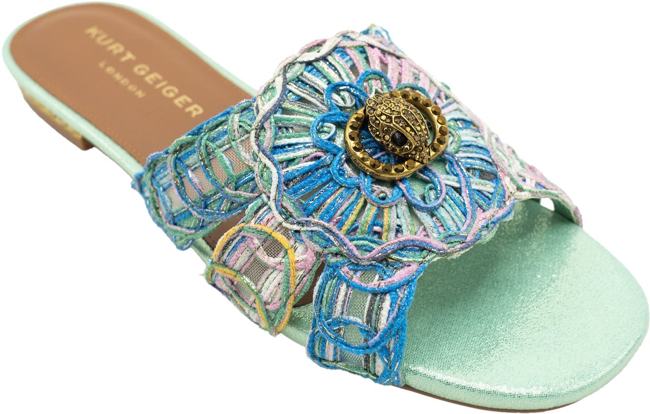 Kurt Geiger London Chelsea Woven Flat Sandaal Blauw