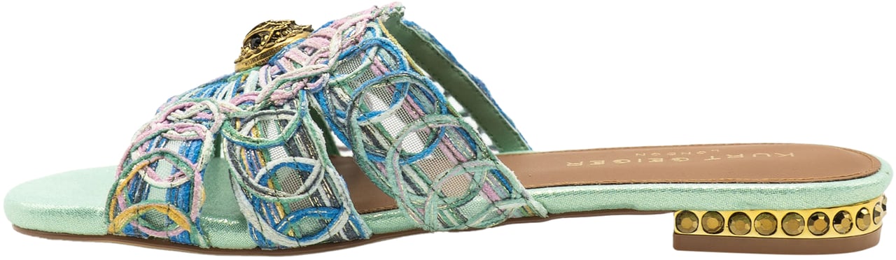 Kurt Geiger London Chelsea Woven Flat Sandaal Blauw