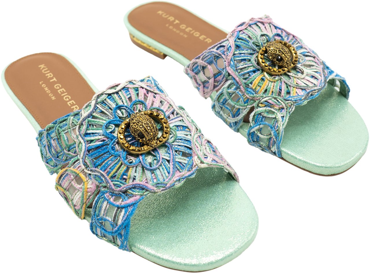 Kurt Geiger London Chelsea Woven Flat Sandaal Blauw