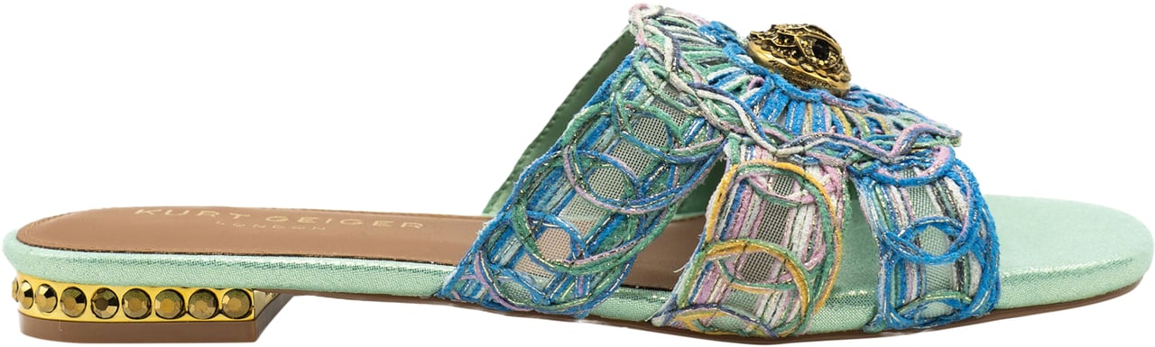 Kurt Geiger London Chelsea Woven Flat Sandaal Blauw