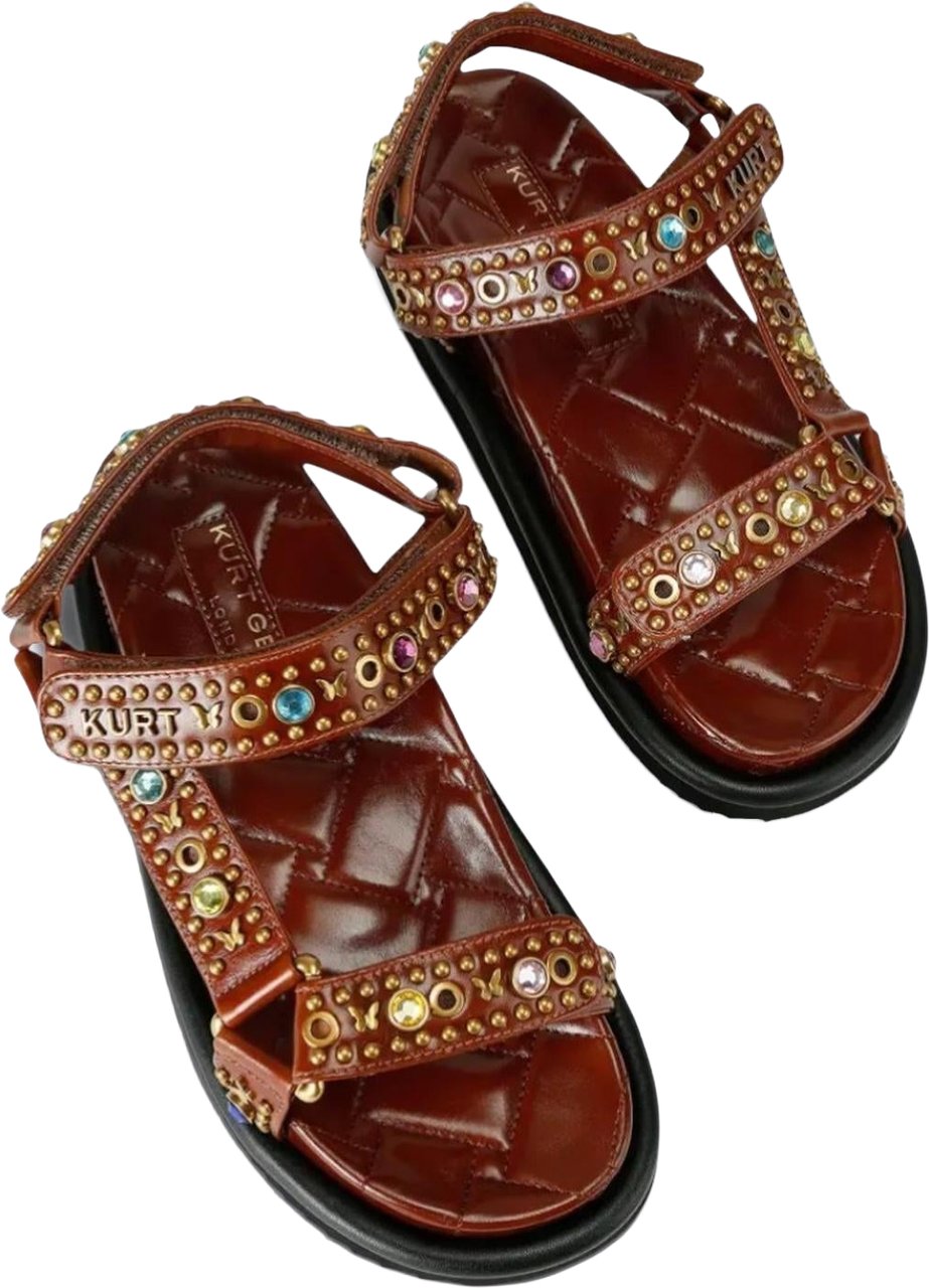 Kurt Geiger London Dames Orson Sandaal Bruin Bruin