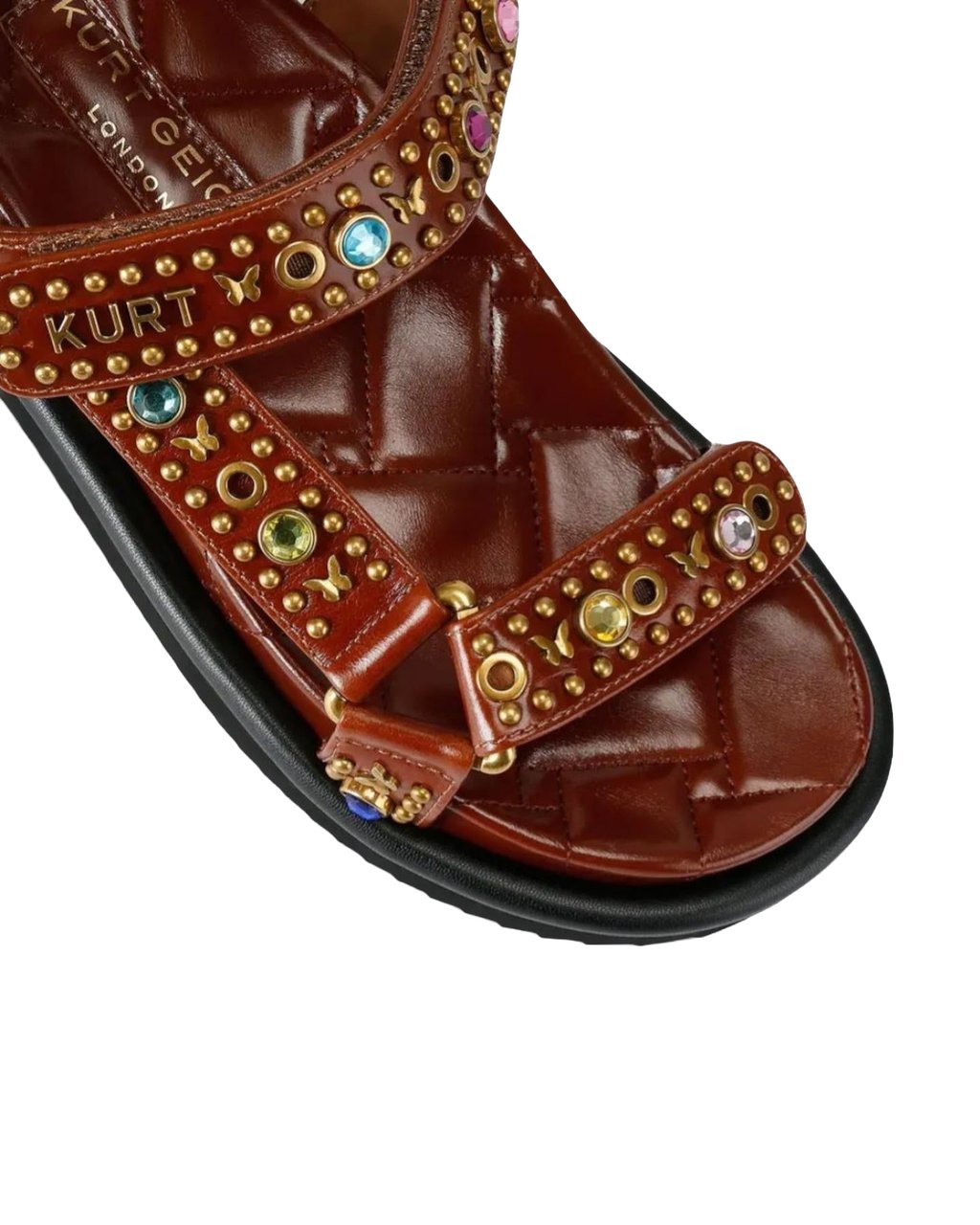 Kurt Geiger London Dames Orson Sandaal Bruin Bruin