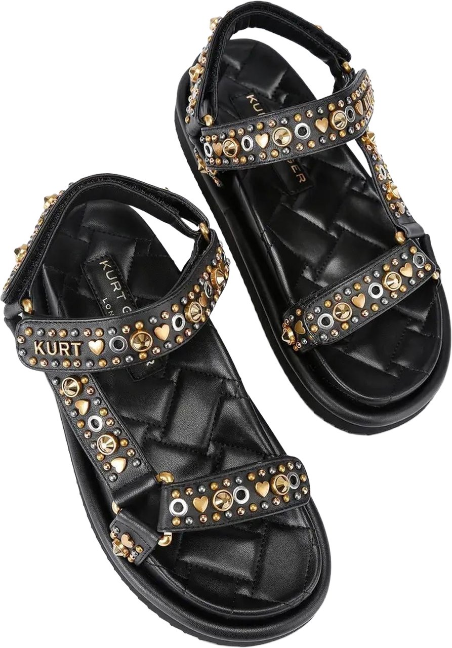 Kurt Geiger London Dames Orson Sandaal Zwart Zwart