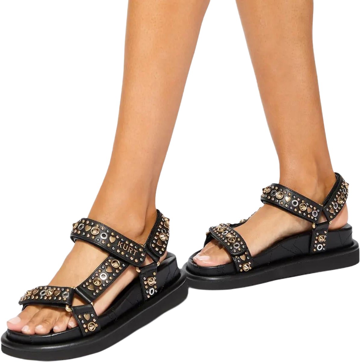 Kurt Geiger London Dames Orson Sandaal Zwart Zwart