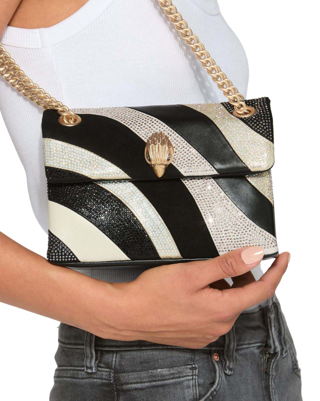 Kurt Geiger London Mini Kensington Tas Leather Zwart