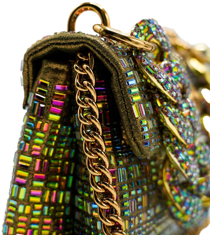 Kurt Geiger London Mini Kensington Chain Tas Goud