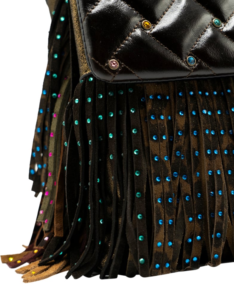 Kurt Geiger London Kensington Fringe Tas Zwart