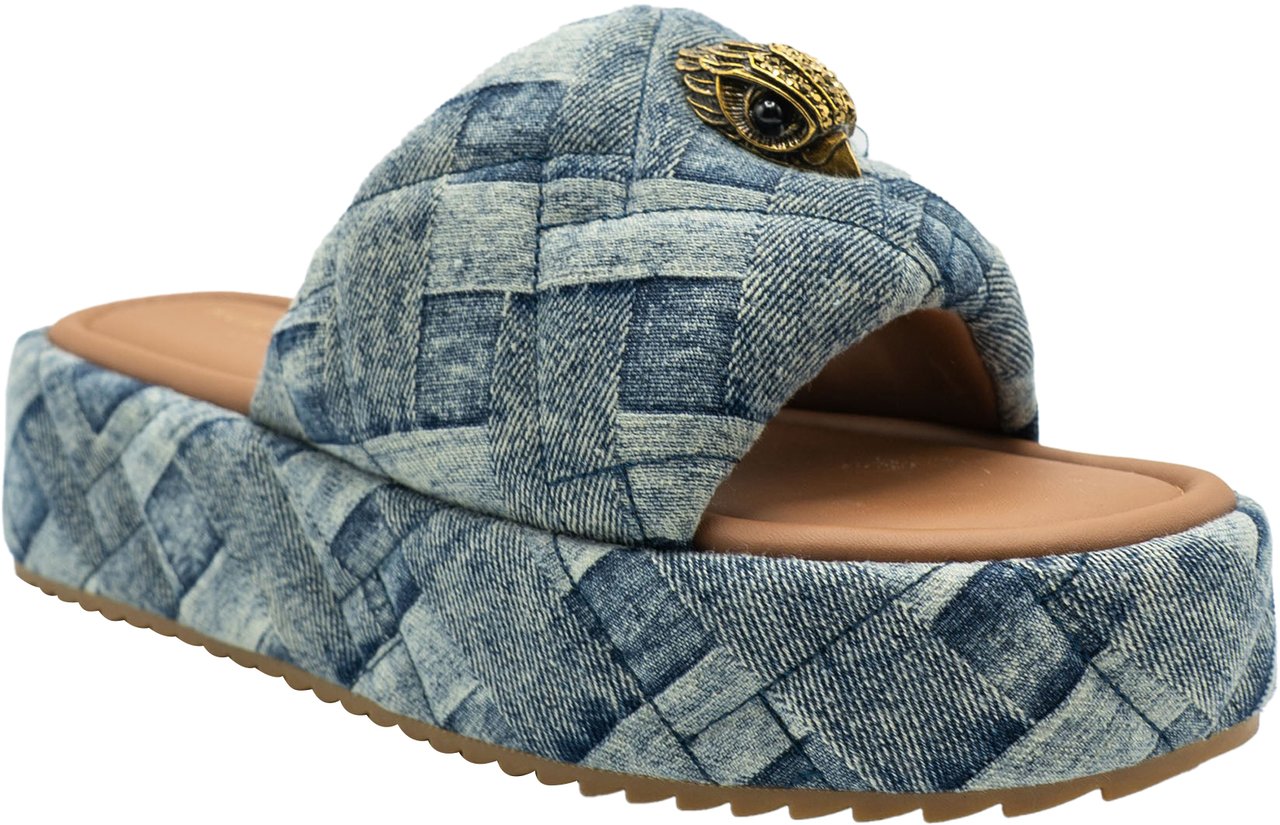 Kurt Geiger London Kensington Puff Platform Denim Blauw