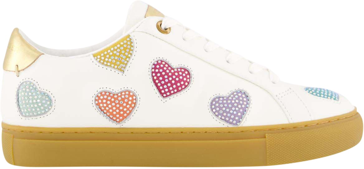 Kurt Geiger London Dames Lane Love Sneaker Wit Wit