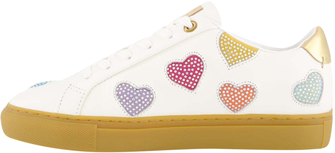 Kurt Geiger London Dames Lane Love Sneaker Wit Wit