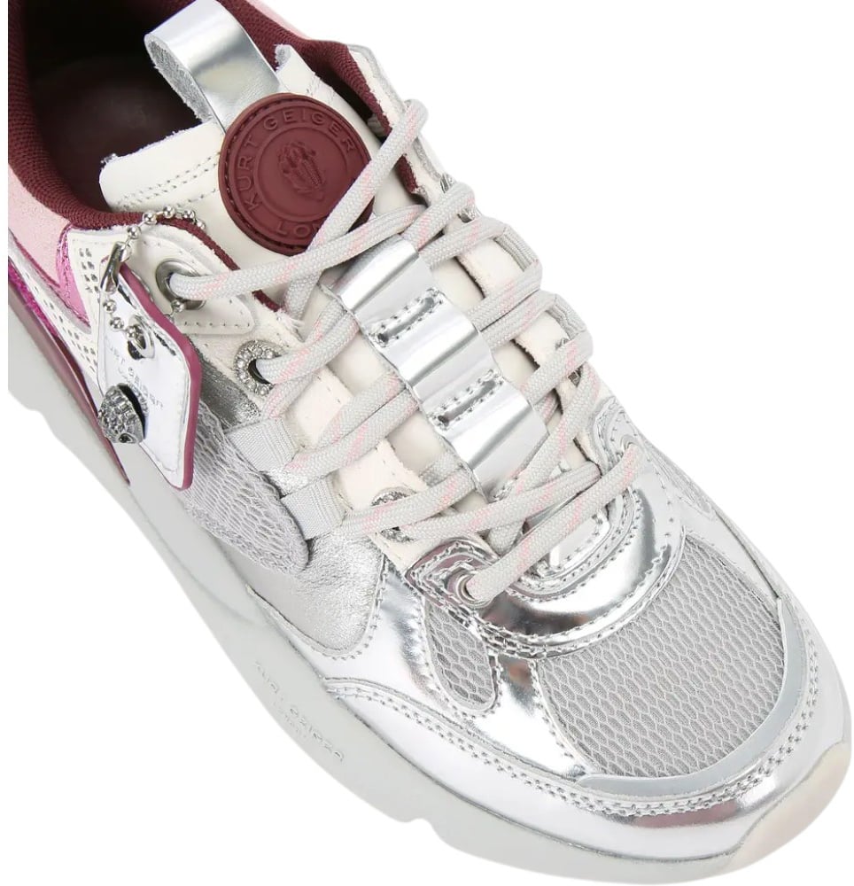 Kurt Geiger London Dames Sneaker Zilver