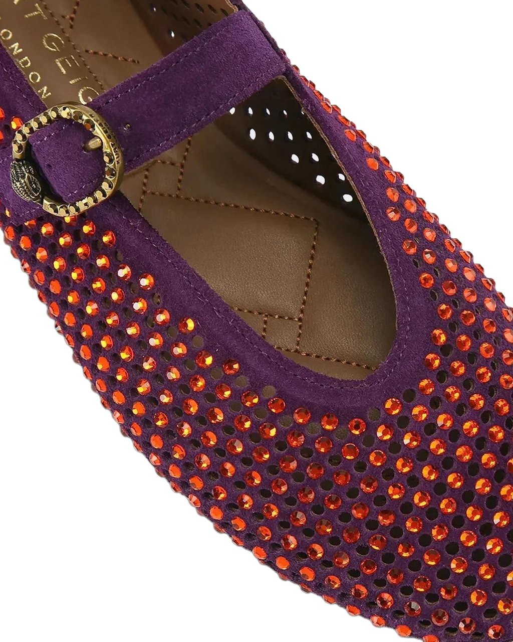 Kurt Geiger London Dames Mayfair Ballet Flat Paars/Rood Geel