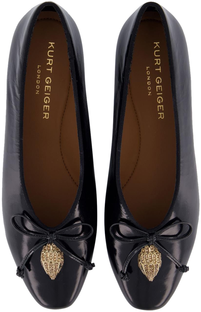 Kurt Geiger London Dames Sloane Eagle Ballerina Zwart