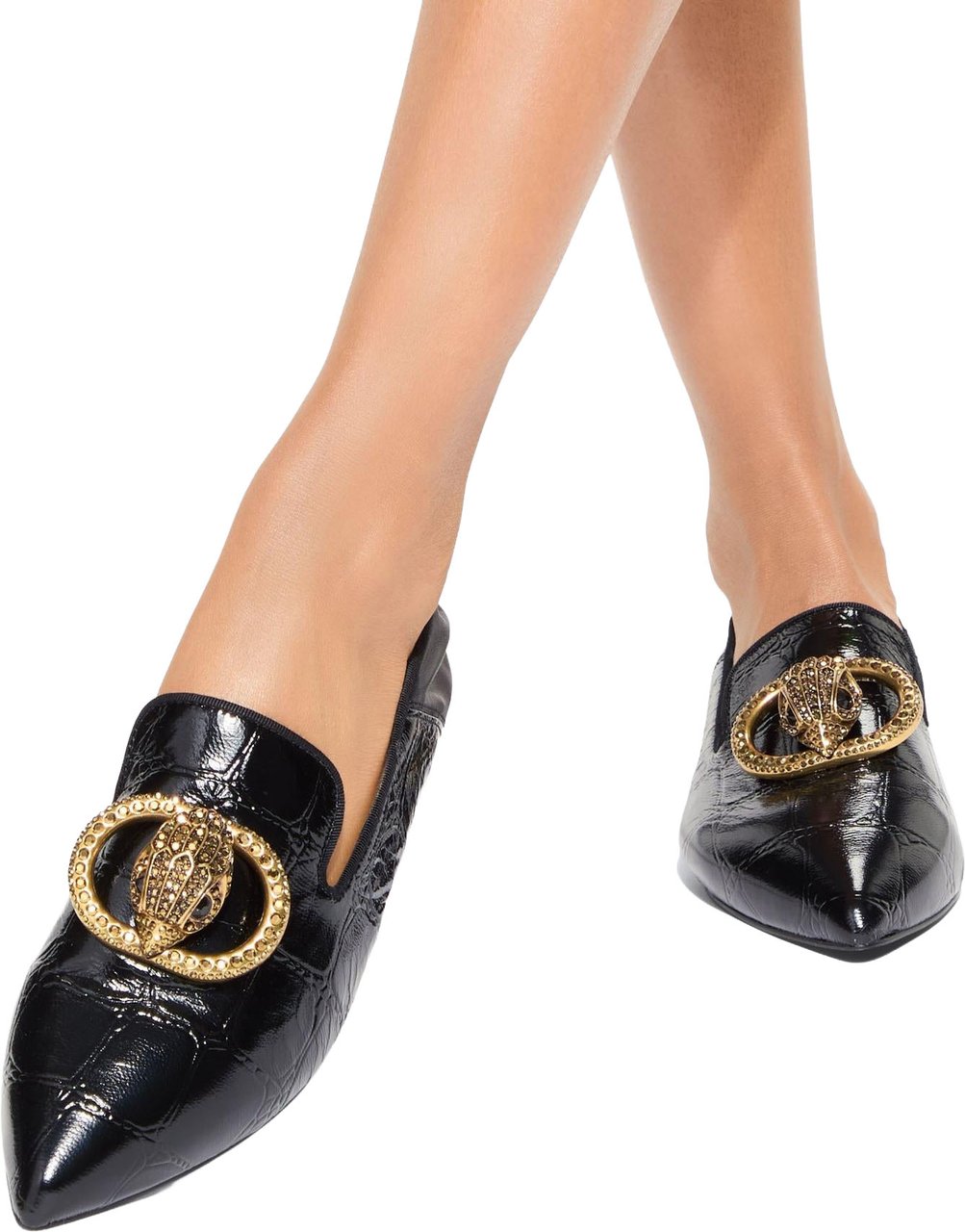 KURT_GREIGER_LONDON Kurt Geiger Dames 225-Chelsea Point Slip On loafers Zwart
