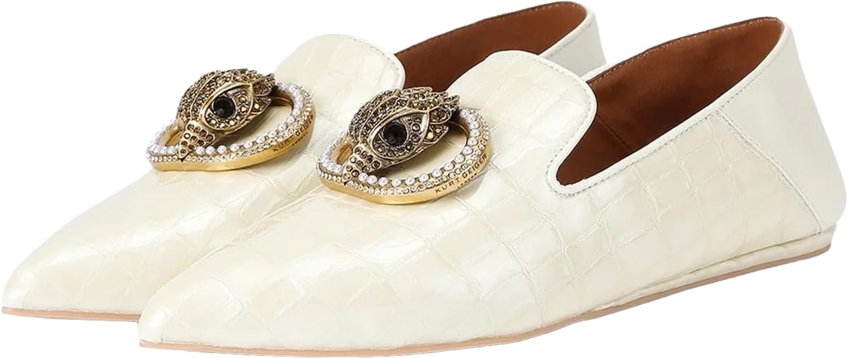 Kurt Geiger London Kurt Geiger Dames 225-Chelsea Point Slip On loafers Wit