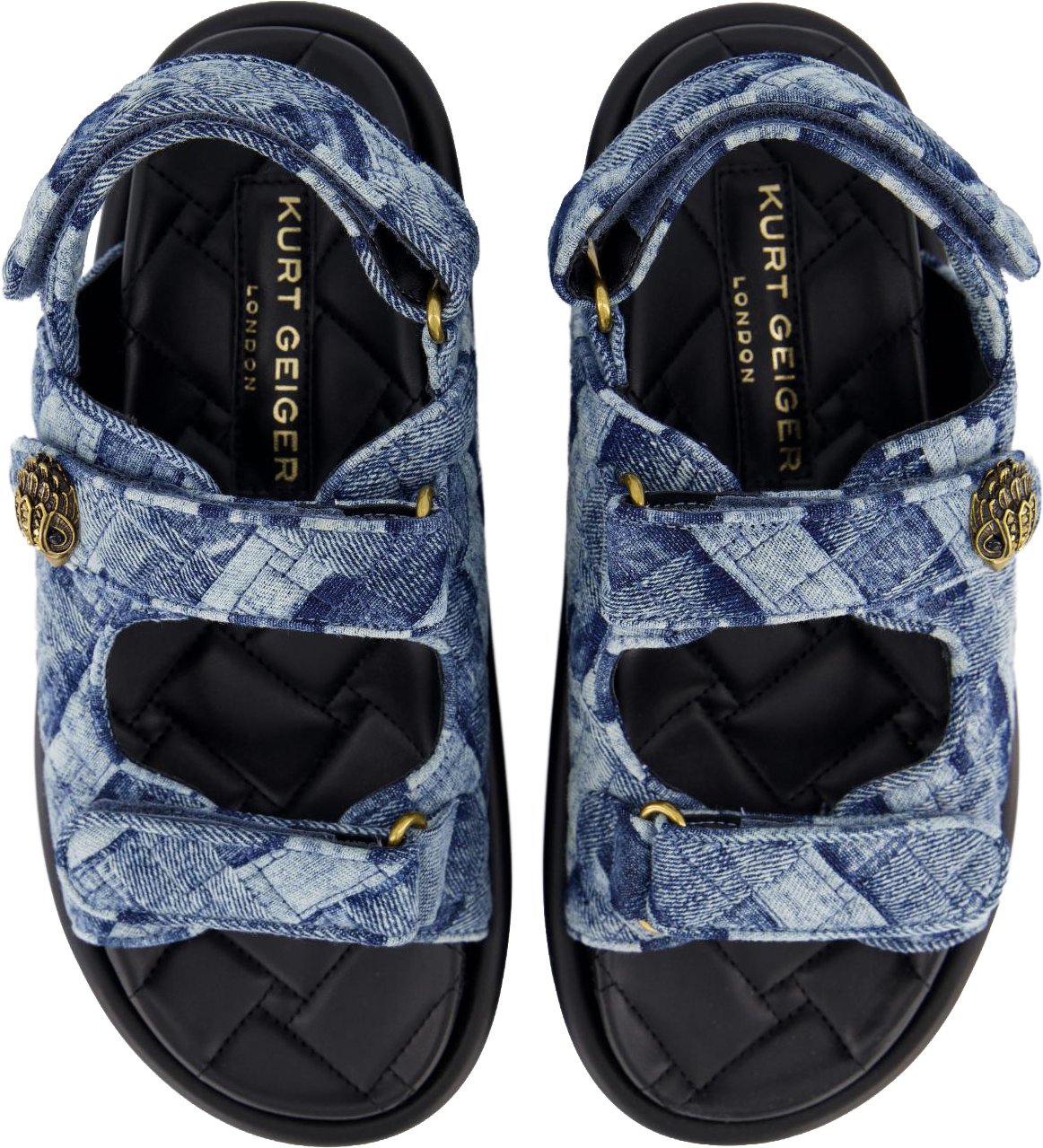 Kurt Geiger London Dames Orson Sandaal Blauw Blauw