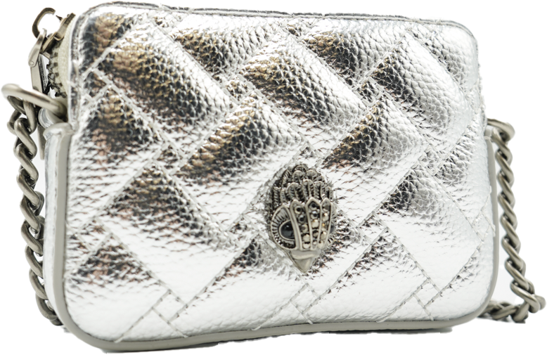 Kurt Geiger London Micro Kensington Camera Tas Zilver