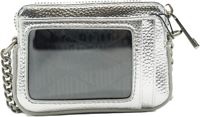 Kurt Geiger London Micro Kensington Camera Tas Zilver