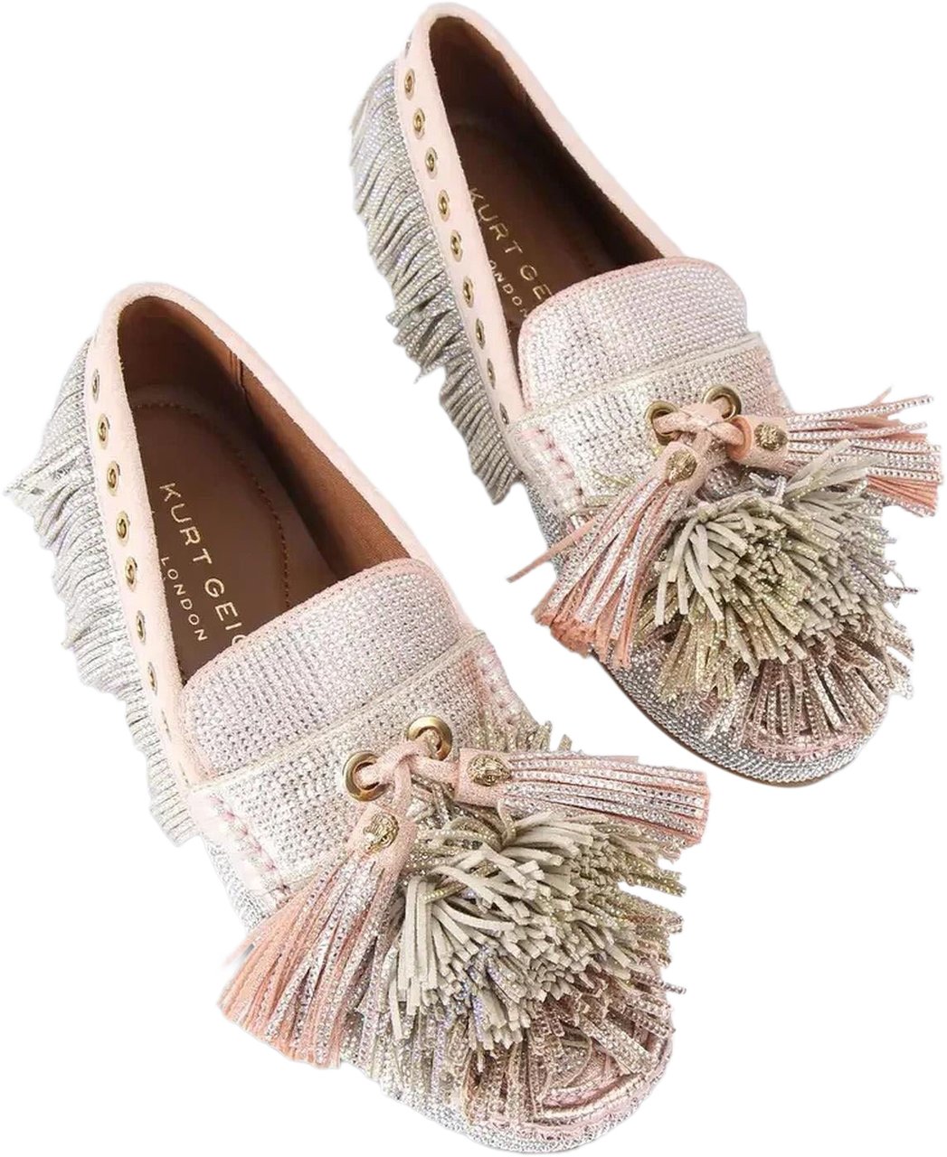 Kurt Geiger London Kurt Geiger Dames Pom Moccasin Metallic loafers Metallic