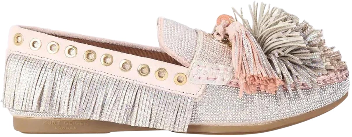Kurt Geiger London Kurt Geiger Dames Pom Moccasin Metallic loafers Metallic