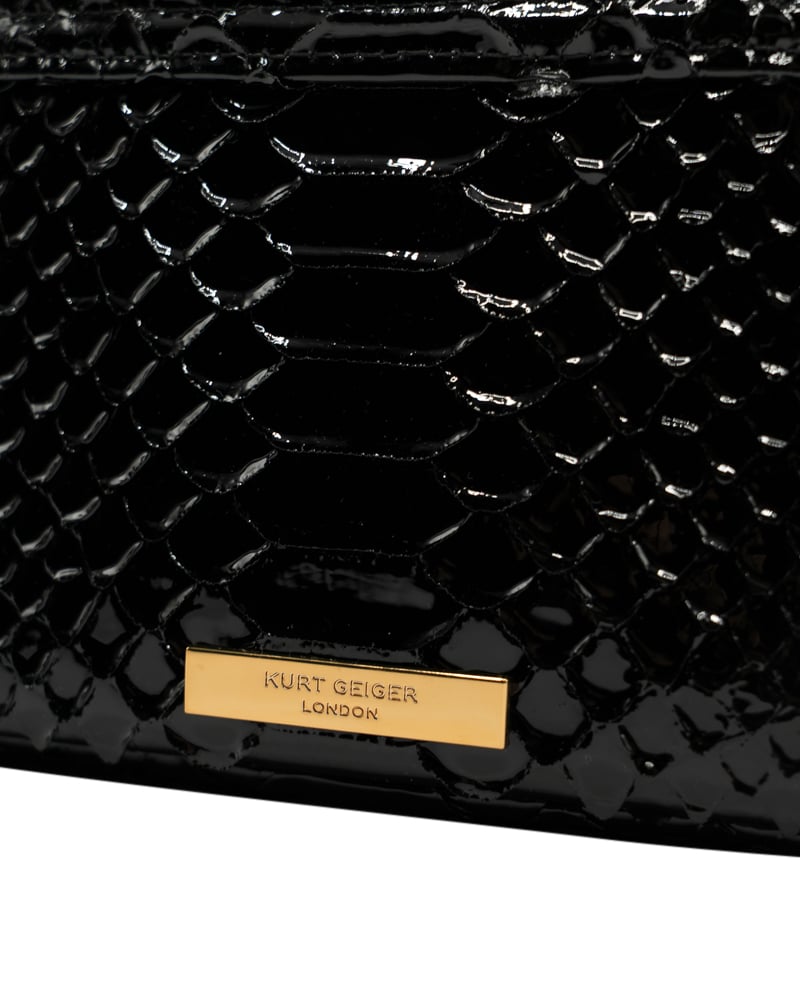 Kurt Geiger London Leather Kensington Tas Zwart