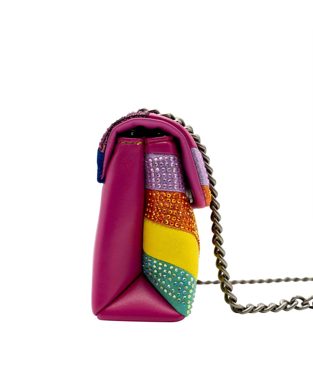 Kurt Geiger London Mini Kensington Tas Fabric Leather Divers