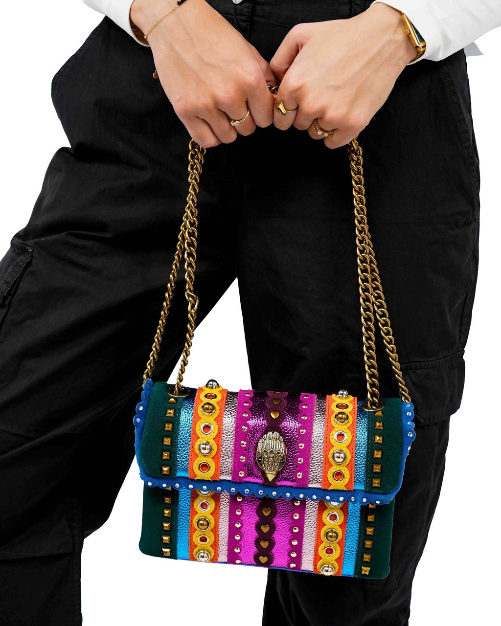 Kurt Geiger London Kensington Medium Studs Leather Divers