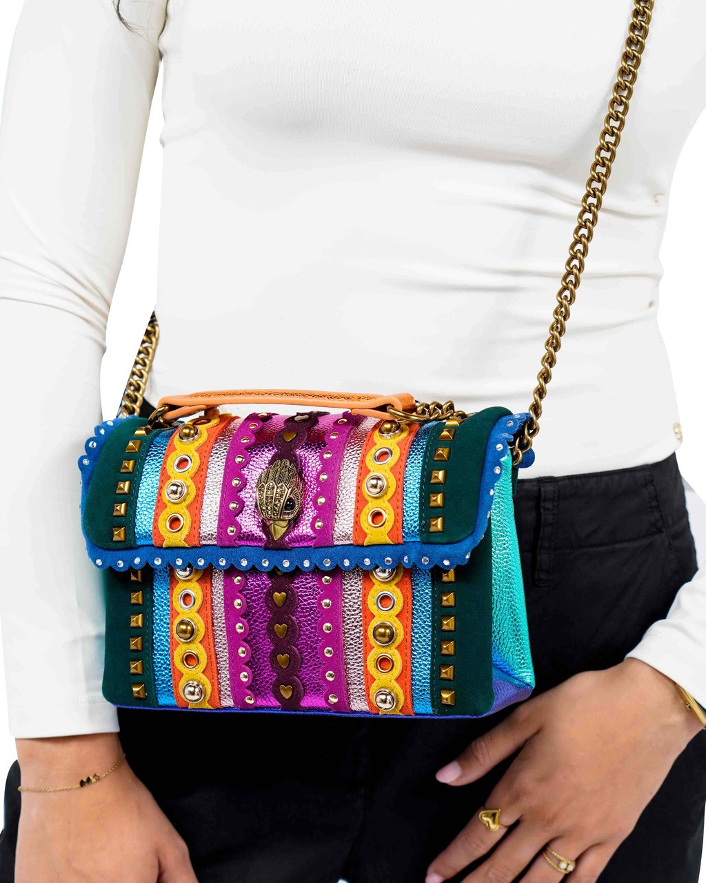 Kurt Geiger London Kensington Medium Studs Leather Divers