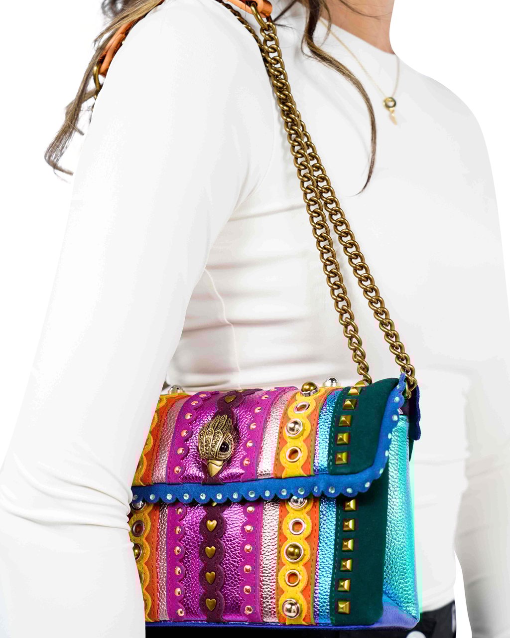 Kurt Geiger London Kensington Medium Studs Leather Divers