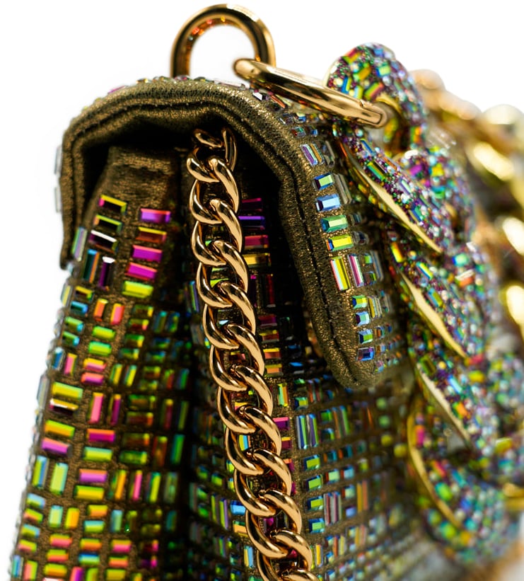 Kurt Geiger London Mini Kensington Chain Tas Goud