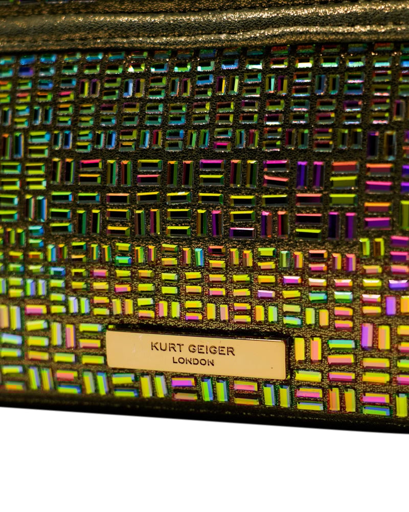 Kurt Geiger London Mini Kensington Chain Tas Goud