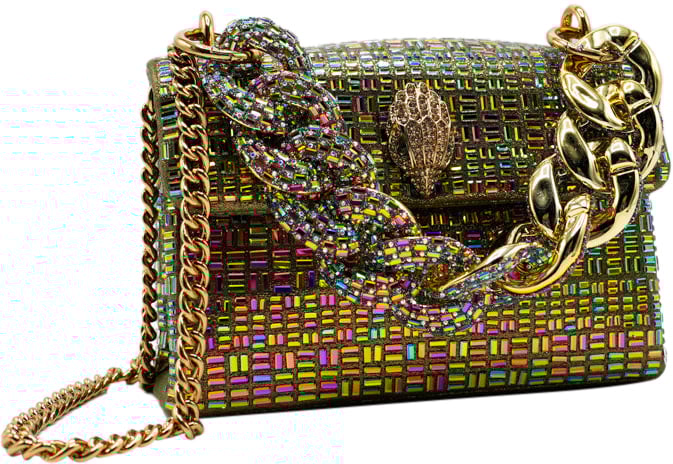 Kurt Geiger London Mini Kensington Chain Tas Goud