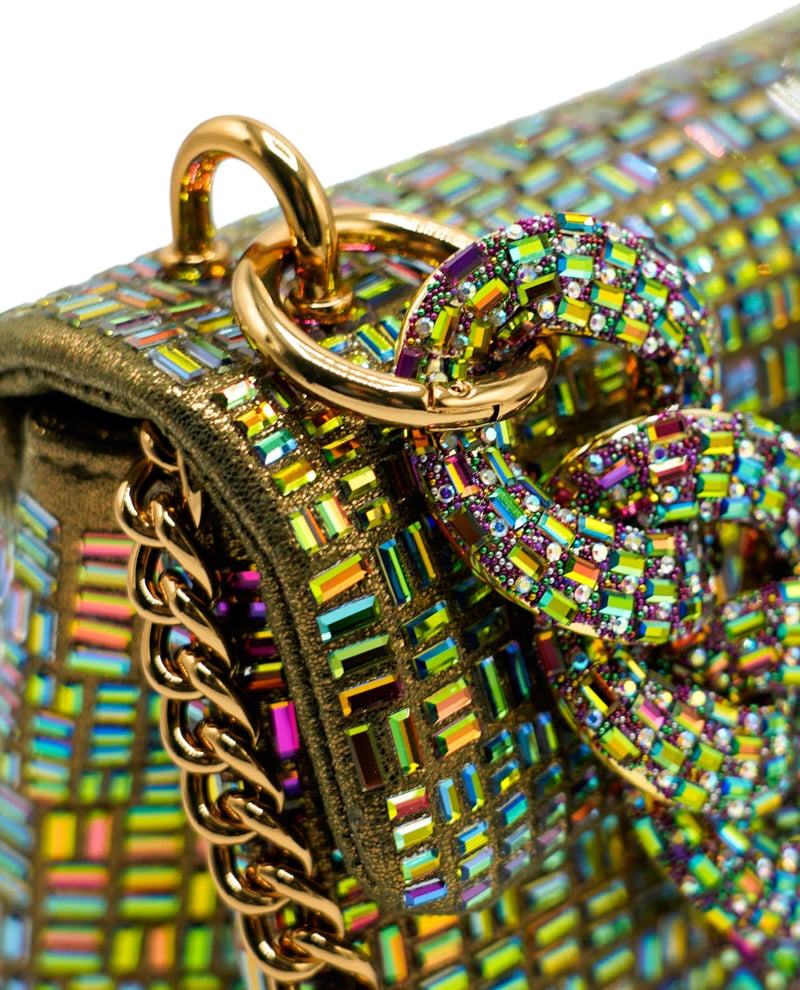 Kurt Geiger London Mini Kensington Chain Tas Goud