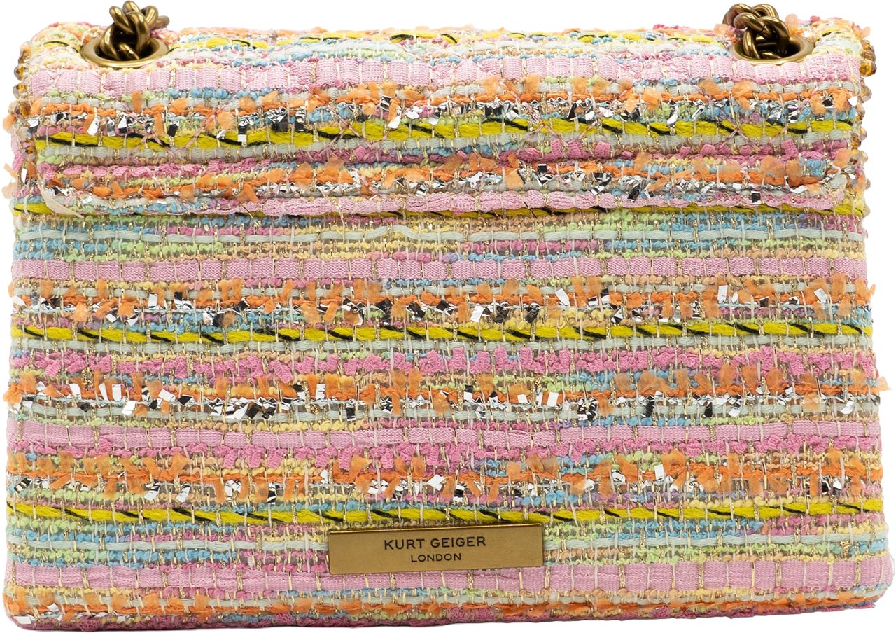 Kurt Geiger London Tweed Mini Kensington Beige