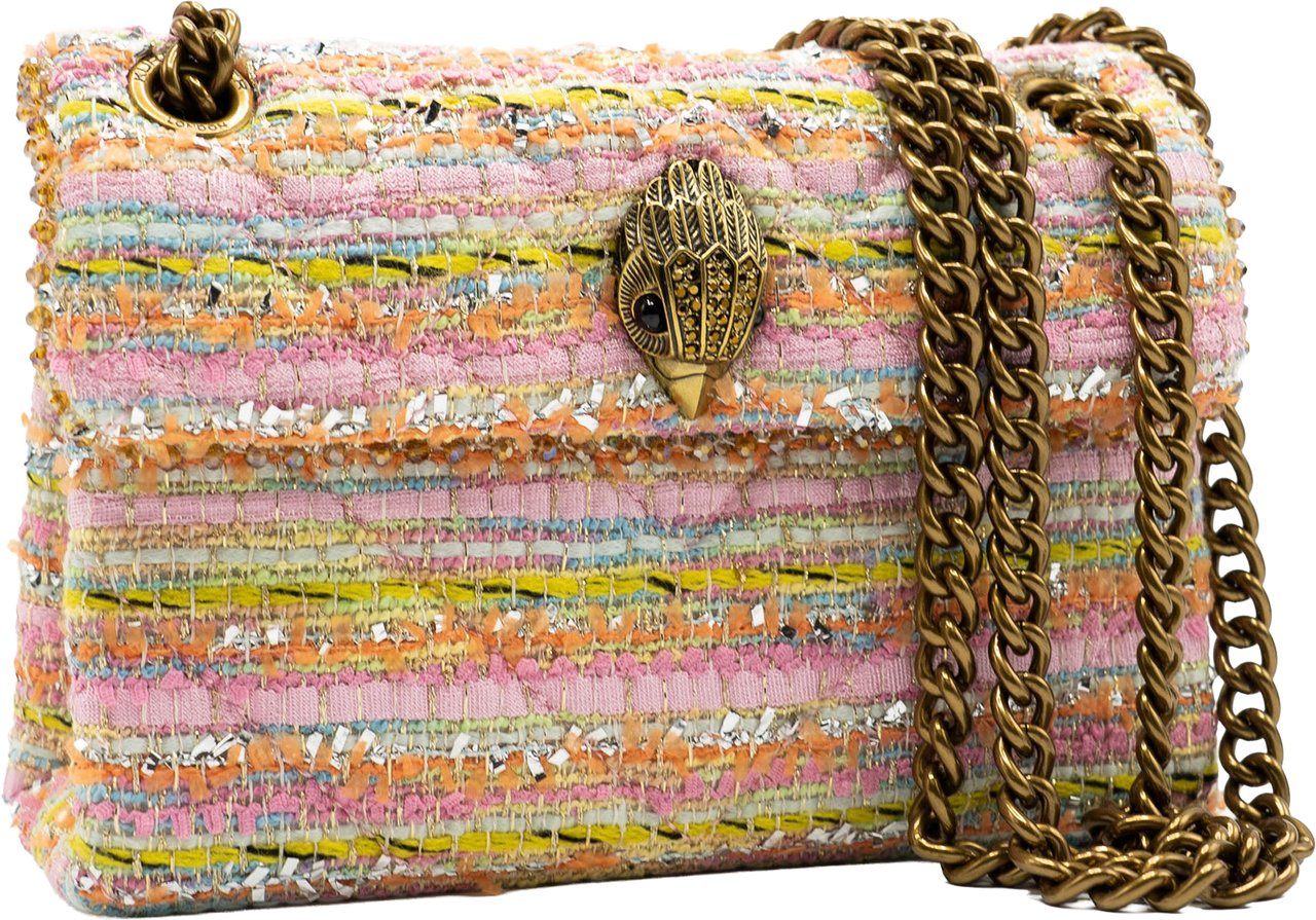 Kurt Geiger London Tweed Mini Kensington Beige