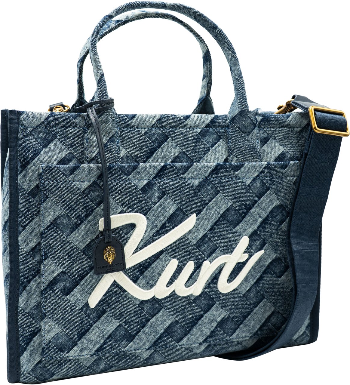 Kurt Geiger London Kurt Tote Denim Blauw