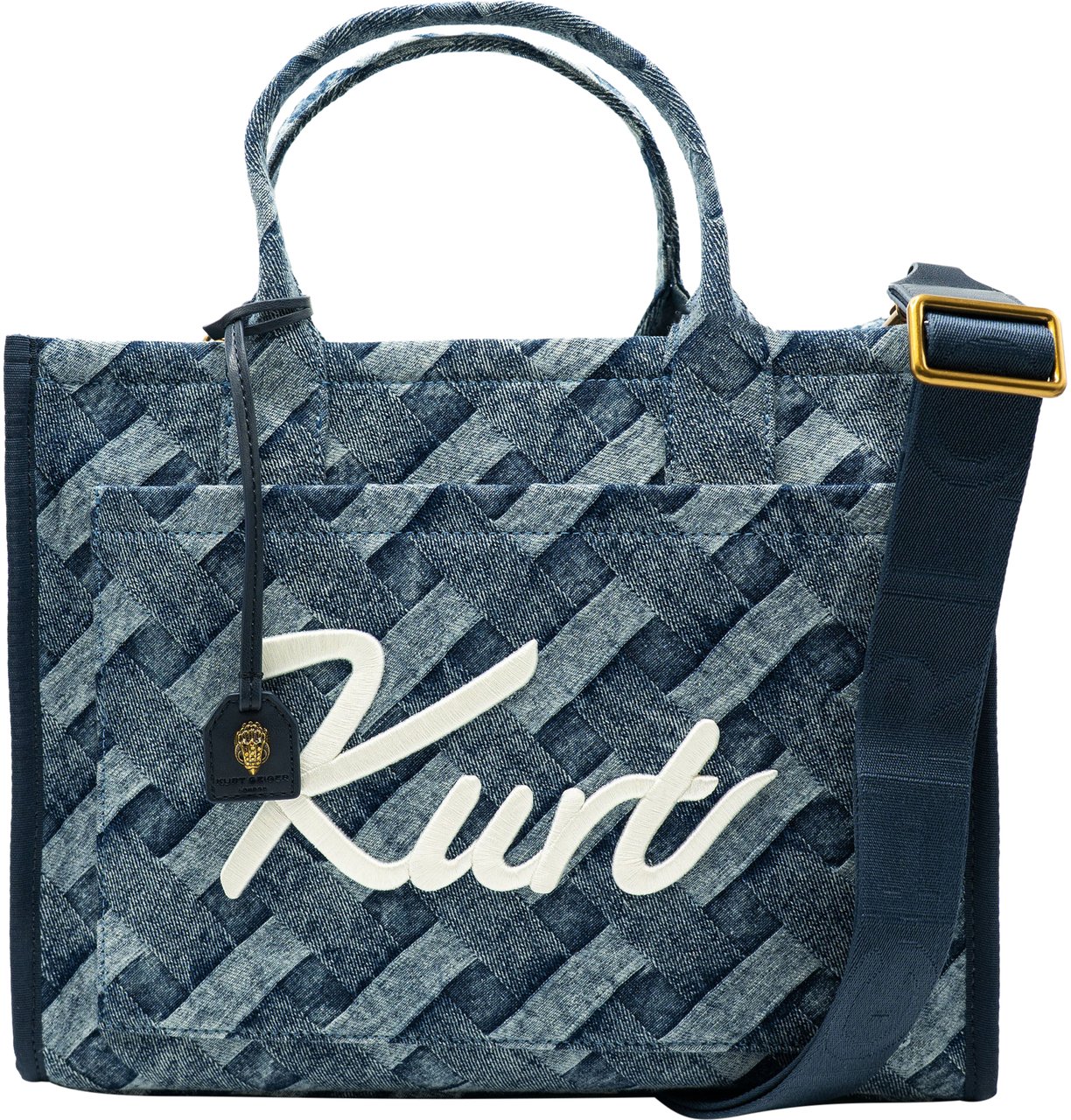 Kurt Geiger London Kurt Tote Denim Blauw