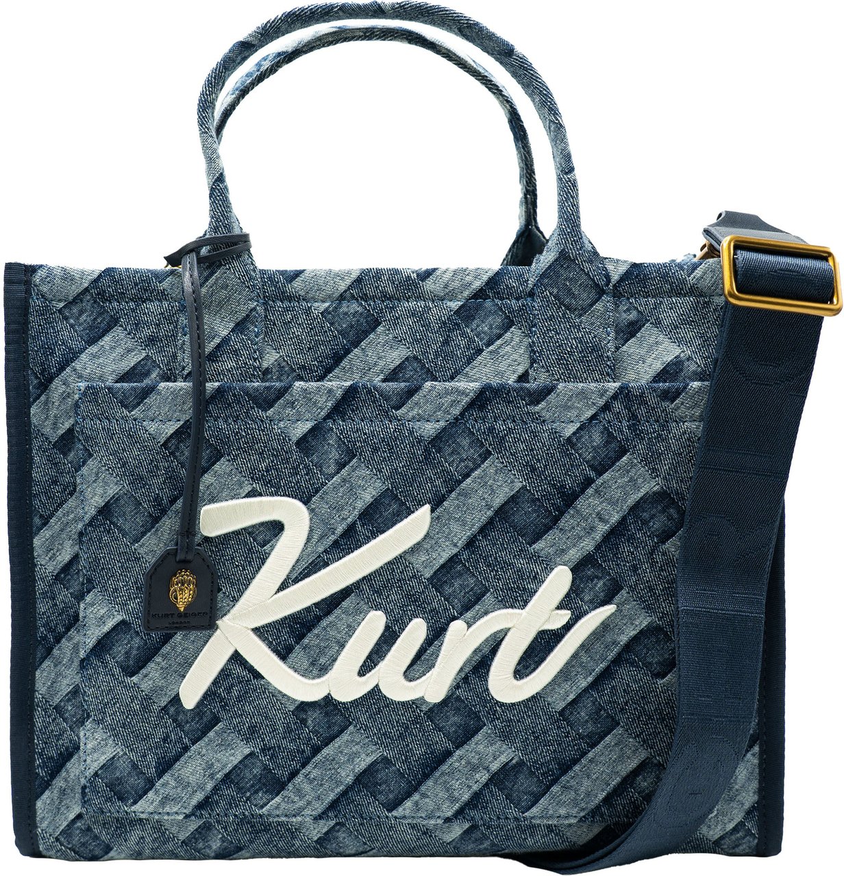 Kurt Geiger London Kurt Tote Denim Blauw