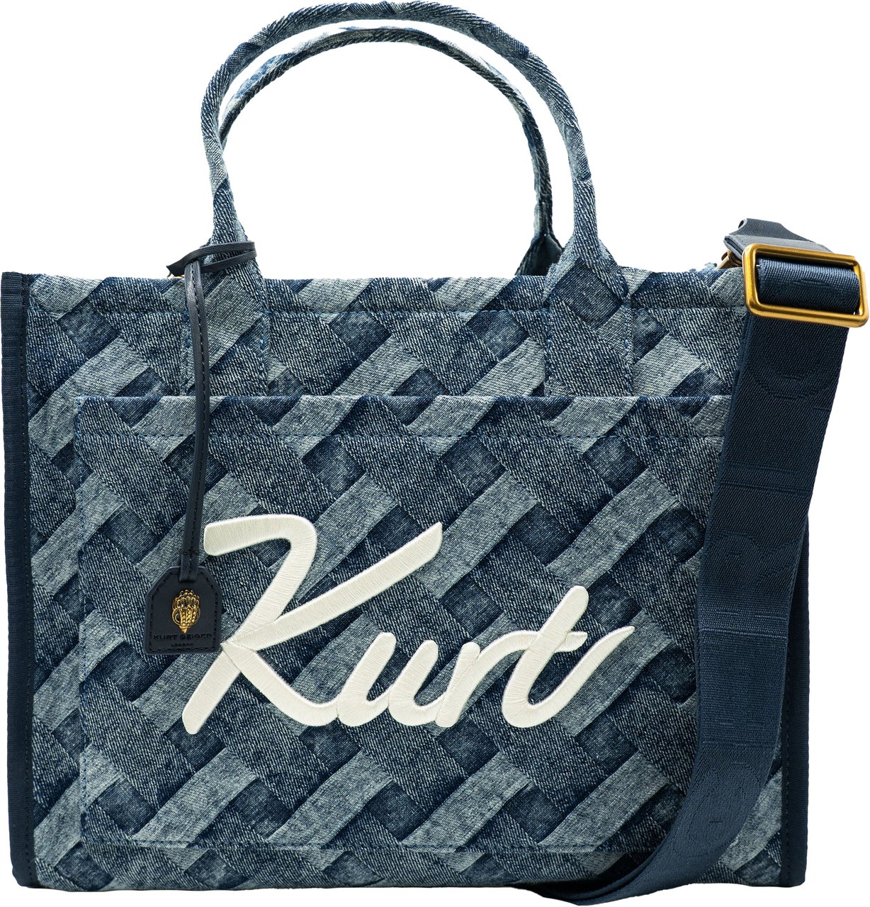 Kurt Geiger London Kurt Tote Denim Blauw