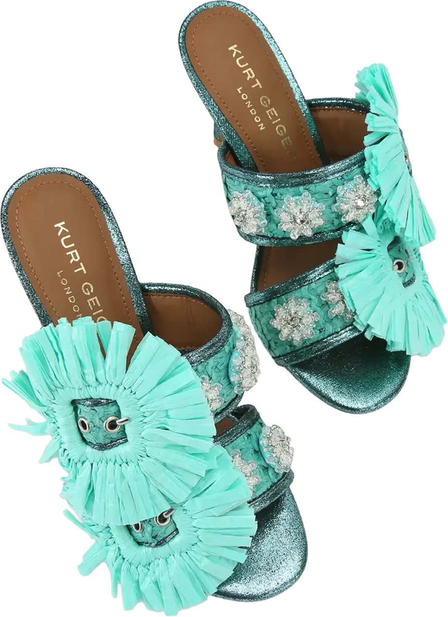 Kurt Geiger London Sandals Teal Groen