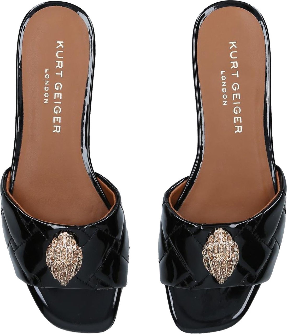 Kurt Geiger London Dames 225-Kensington Flat Sandal Zwart