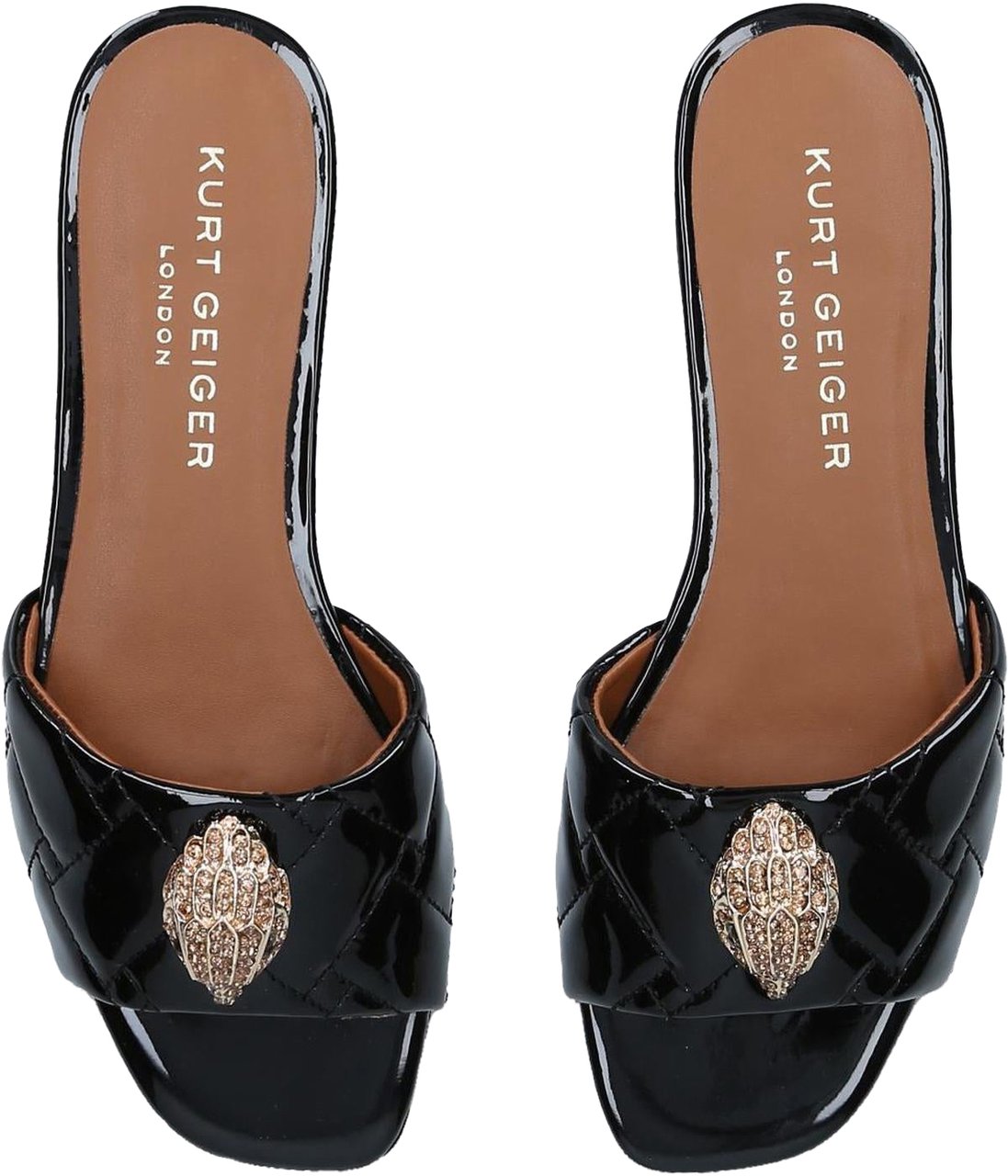 Kurt Geiger London Dames 225-Kensington Flat Sandal Zwart