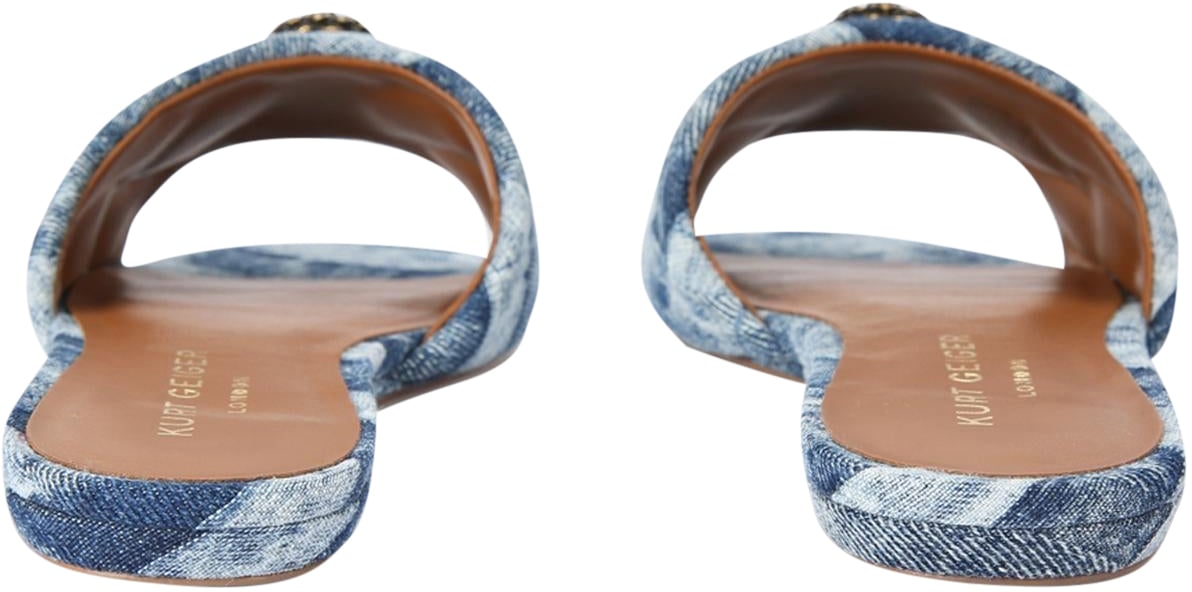 Kurt Geiger London Dames 225-Kensington Flat Sandal Blauw