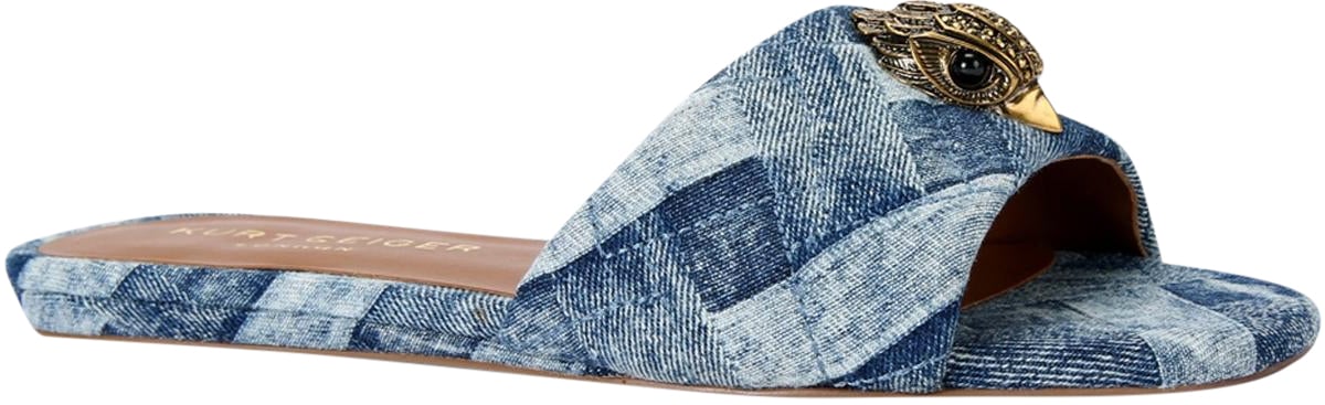 Kurt Geiger London Dames 225-Kensington Flat Sandal Blauw