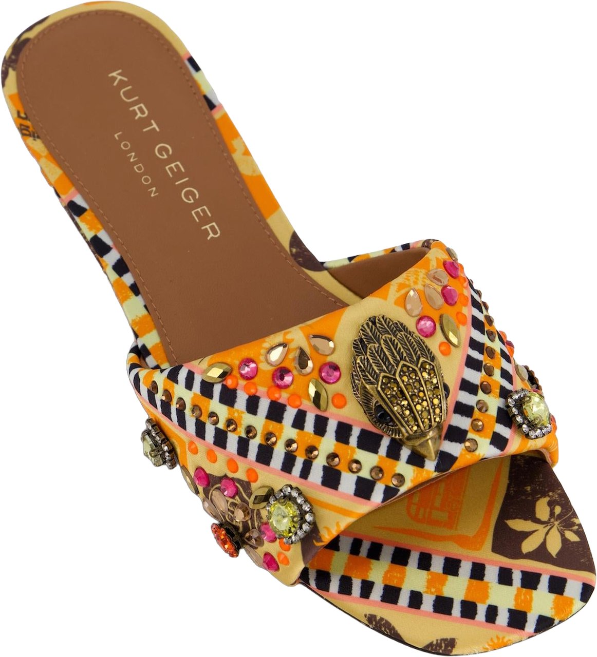 Kurt Geiger London Dames Kensington Flat Sandal Neutraal