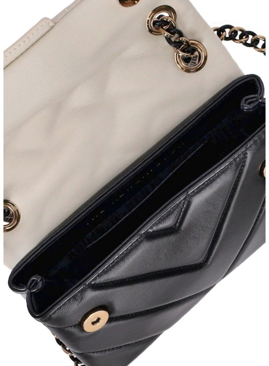 Kurt Geiger London KURT GEIGER KENSINGTON STUDS WHITE CROSSBODY BAG Zwart