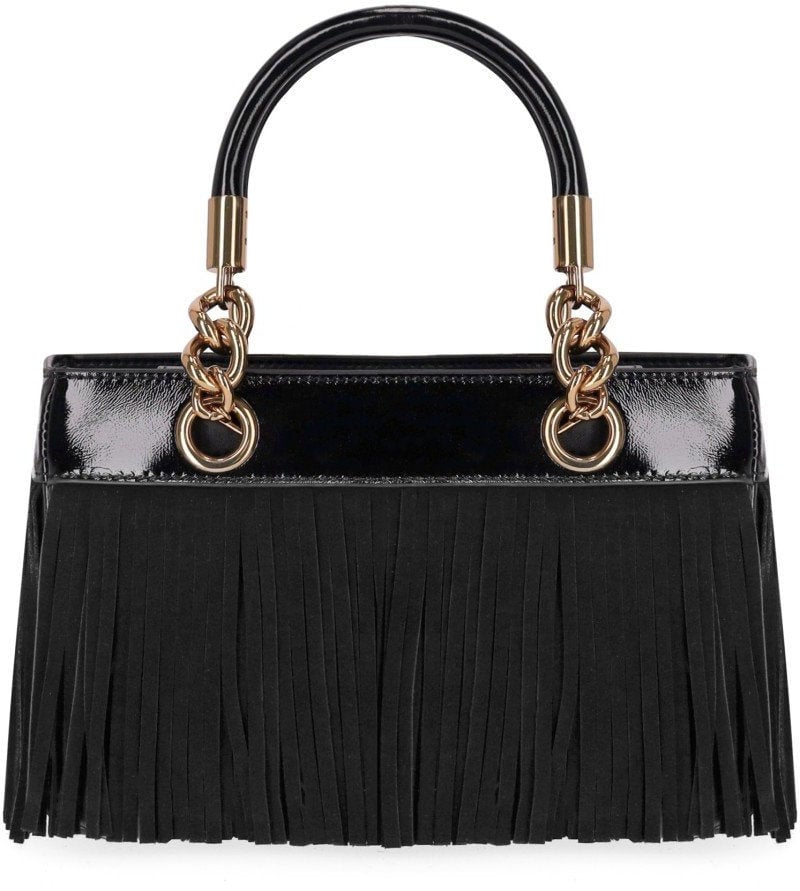 Kurt Geiger London KURT GEIGER KENSINGTON FRINGE HANDBAG Zwart